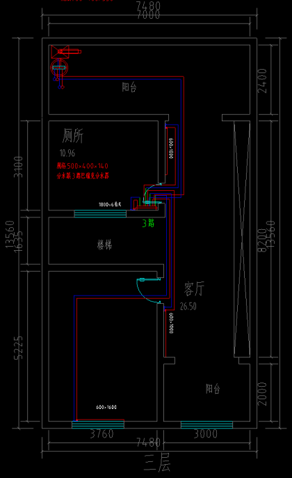 成都花园别墅旧房改造安装暖气片案例